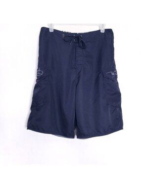 Ron Jon Surf Shop Black Swim Trunks Board Shorts Men's Size 30